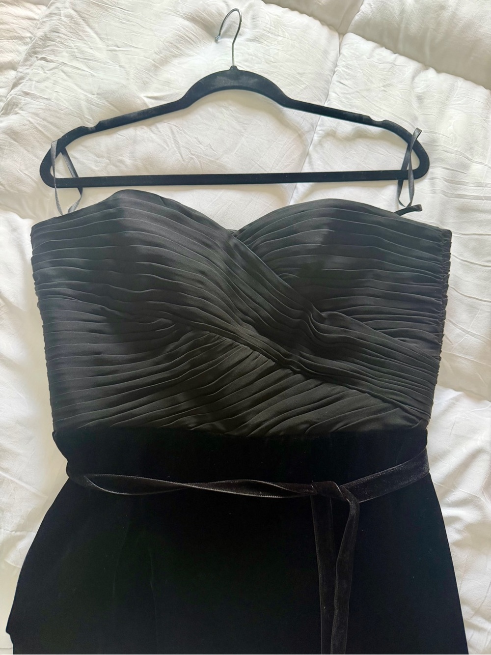 🎄 Lauren Ralph Lauren Black Corset Velvet Evening Dress size 12